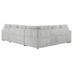 DEVONSHIRE SLEEPER SECTIONAL SOFA STORAGE CHAISE GREY - Image 9