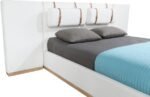 Bennet Linen Textured Fabric Upholstered Bed - Image 8