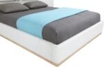 Bennet Linen Textured Fabric Upholstered Bed - Image 9