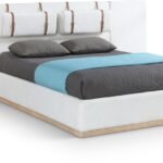 Bennet Linen Textured Fabric Upholstered Bed