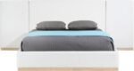 Bennet Linen Textured Fabric Upholstered Bed - Image 5