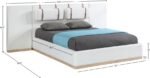 Bennet Linen Textured Fabric Upholstered Bed - Image 10