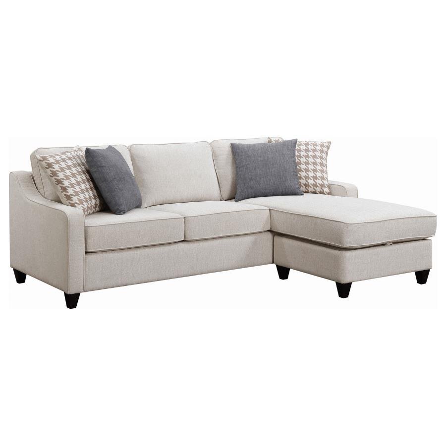 501840_02x900.jpg MCLOUGHLIN UPHOLSTERED SLOPED ARM SECTIONAL SOFA PLATINUM - Image 1