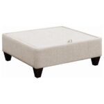 MCLOUGHLIN UPHOLSTERED SLOPED ARM SECTIONAL SOFA PLATINUM - Image 8