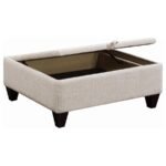 MCLOUGHLIN UPHOLSTERED SLOPED ARM SECTIONAL SOFA PLATINUM - Image 9