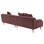 ELIZABETH CORDUROY UPHOLSTERED EXTRA LONG SOFA WINE RED - Image 7