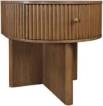 Cortland Acacia Veneer And Solid Wood Nightstand - Image 5