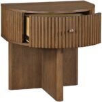 Cortland Acacia Veneer And Solid Wood Nightstand - Image 6