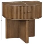 Cortland Acacia Veneer And Solid Wood Nightstand - Image 10