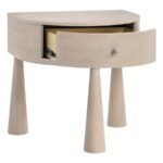 Oasis Acacia Veneer And Solid Wood Nightstand - Image 6