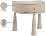Oasis Acacia Veneer And Solid Wood Nightstand - Image 12