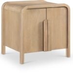 Harmony Oak Veneer And Solid Wood Nightstand