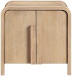 Harmony Oak Veneer And Solid Wood Nightstand - Image 3