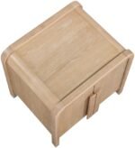 Harmony Oak Veneer And Solid Wood Nightstand - Image 6