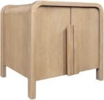 Harmony Oak Veneer And Solid Wood Nightstand - Image 7