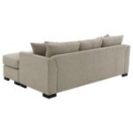 STOREY UPHOLSTERED SLEEPER SECTIONAL CHAISE SOFA CAMEL - Image 11
