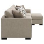 STOREY UPHOLSTERED SLEEPER SECTIONAL CHAISE SOFA CAMEL - Image 13