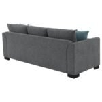 STOREY UPHOLSTERED SLEEPER SECTIONAL CHAISE SOFA GREY - Image 12