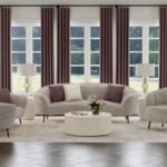 ELLORIE 3-PIECE UPHOLSTERED CURVED SOFA SET BEIGE