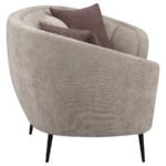 ELLORIE 3-PIECE UPHOLSTERED CURVED SOFA SET BEIGE - Image 5