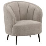 ELLORIE 3-PIECE UPHOLSTERED CURVED SOFA SET BEIGE - Image 9