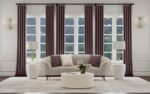 ELLORIE UPHOLSTERED CHANNEL BACK CURVED SOFA BEIGE - Image 2