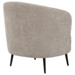 ELLORIE UPHOLSTERED CHANNEL BACK CURVED CHAIR BEIGE - Image 7
