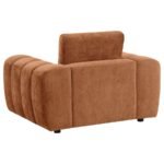 BURNETT 3-PIECE CHENILLE UPHOLSTERED SOFA SET BURNT ORANGE - Image 7