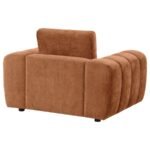 BURNETT CHENILLE UPHOLSTERED ACCENT CHAIR BURNT ORANGE - Image 7