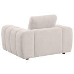 BURNETT 3-PIECE CHENILLE UPHOLSTERED SOFA SET IVORY - Image 7
