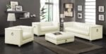 CHAVIANO UPHOLSTERED TRACK ARM LOVESEAT PEARL WHITE - Image 11