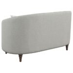 AVONLEA UPHOLSTERED SLOPED ARM LOVESEAT GREY FABRIC - Image 6
