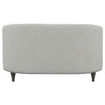 AVONLEA UPHOLSTERED SLOPED ARM LOVESEAT GREY FABRIC - Image 7
