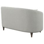 AVONLEA UPHOLSTERED SLOPED ARM LOVESEAT GREY FABRIC - Image 8