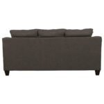 SALIZAR 3-PIECE UPHOLSTERED FLARED ARM SOFA SET GREY - Image 4