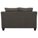 SALIZAR 3-PIECE UPHOLSTERED FLARED ARM SOFA SET GREY - Image 6