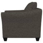 SALIZAR UPHOLSTERED FLARED ARM ACCENT CHAIR CHARCOAL GREY - Image 5