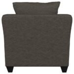 SALIZAR UPHOLSTERED FLARED ARM ACCENT CHAIR CHARCOAL GREY - Image 7