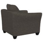 SALIZAR UPHOLSTERED FLARED ARM ACCENT CHAIR CHARCOAL GREY - Image 8