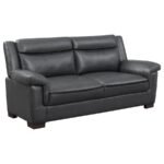 ARABELLA UPHOLSTERED PADDED ARM SOFA GREY