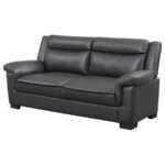 ARABELLA UPHOLSTERED PADDED ARM SOFA GREY - Image 4