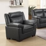 ARABELLA UPHOLSTERED PADDED ARM ACCENT CHAIR GREY - Image 2