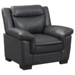 ARABELLA UPHOLSTERED PADDED ARM ACCENT CHAIR GREY