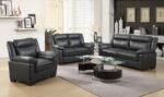 ARABELLA UPHOLSTERED PADDED ARM ACCENT CHAIR GREY - Image 9