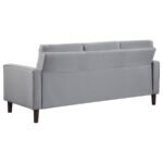 BOWEN 3-PIECE UPHOLSTERED TRACK ARM TUFTED SOFA SET GREY - Image 5