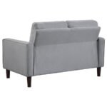 BOWEN 3-PIECE UPHOLSTERED TRACK ARM TUFTED SOFA SET GREY - Image 8