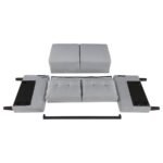 BOWEN 3-PIECE UPHOLSTERED TRACK ARM TUFTED SOFA SET GREY - Image 12