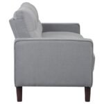 BOWEN UPHOLSTERED TRACK ARM TUFTED SOFA GREY - Image 8
