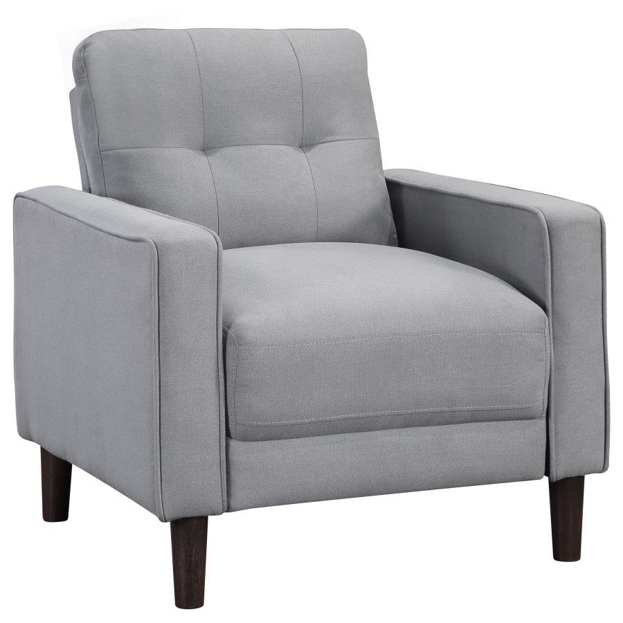 506783_02x900.jpg BOWEN UPHOLSTERED TRACK ARM TUFTED ACCENT CHAIR GREY - Image 1