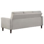 BOWEN UPHOLSTERED TRACK ARM TUFTED SOFA BEIGE - Image 6